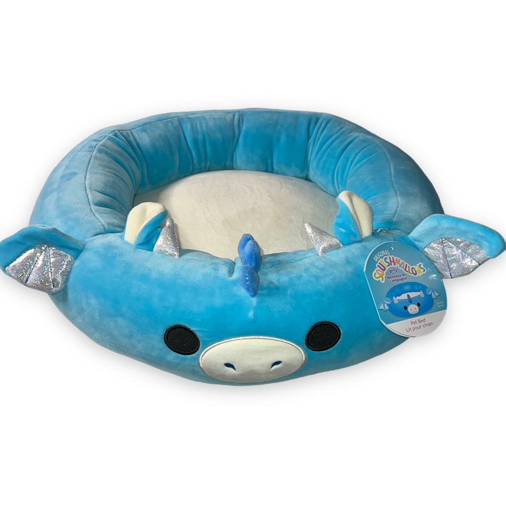NEW Squishmallows Devin the Dragon Small Pet Bed Small Dog / Cat Bed Approx 20” - Picture 8 of 8